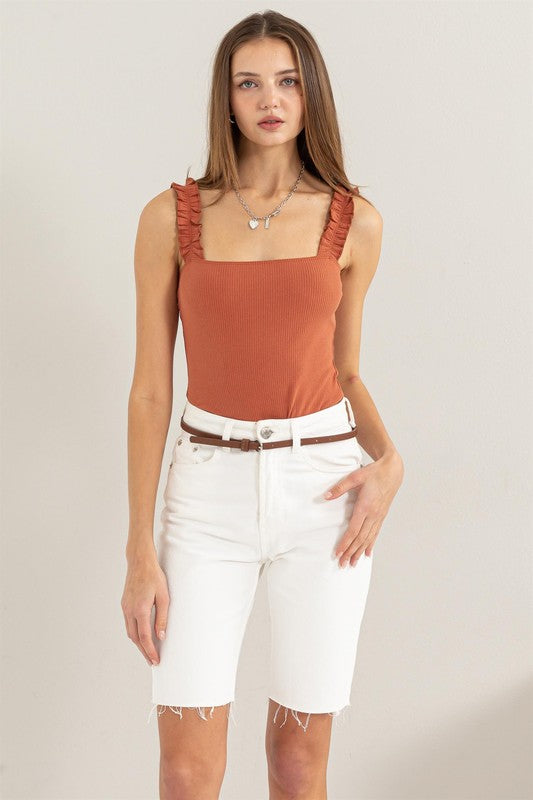 The Flirt Ribbed Bodysuit