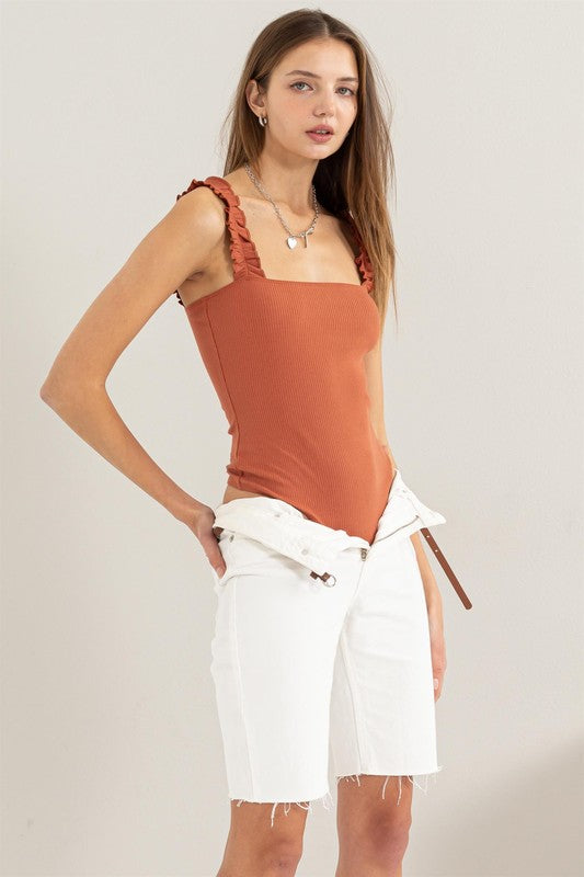 The Flirt Ribbed Bodysuit